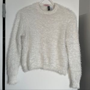 White Fuzzy Sweater